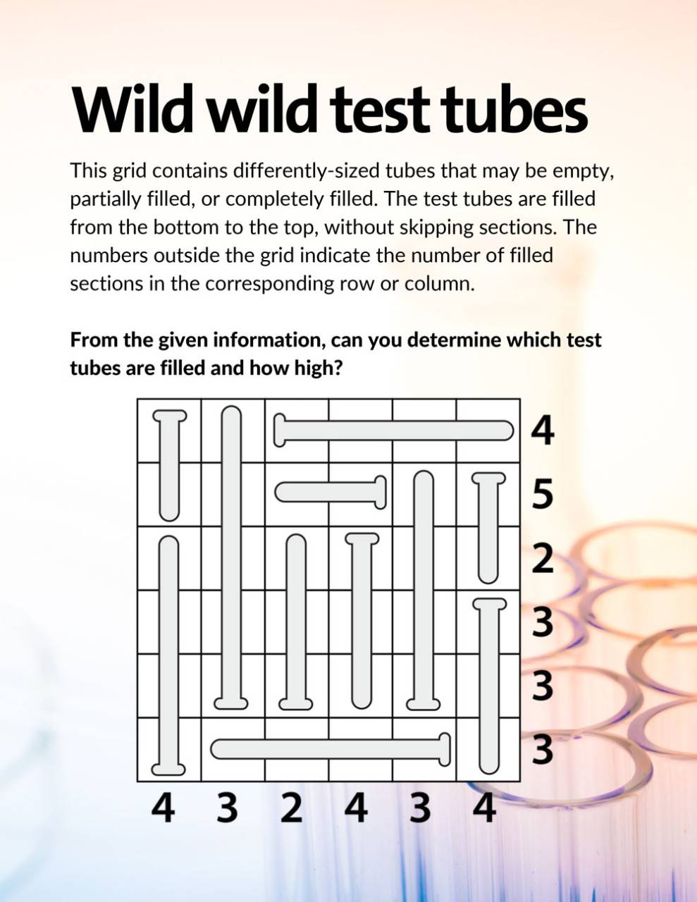 Test Tube Chemistry Puzzle